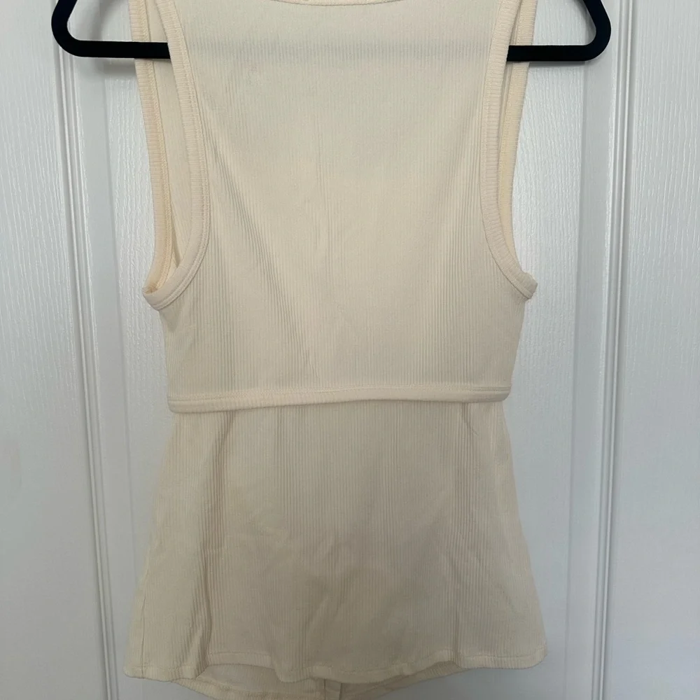 Zara Cream Tank Top - Picture 3 of 4
